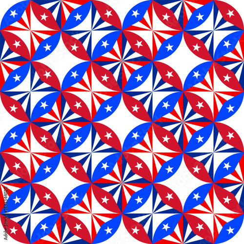 Photography puerto rico and cuba flags circle pattern