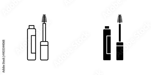 Mascara icon vector illustration for web, ui designs