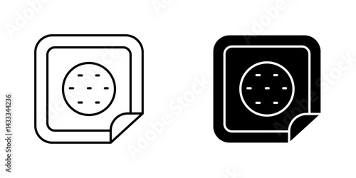 Nicotine patch icon vector illustration for web, ui designs