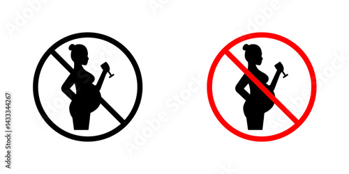 No alcohol during pregnancy period  sign