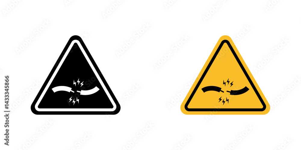 Short circuit icon vector illustration for web, ui designs