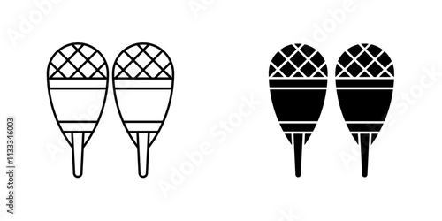 Snowshoes icon vector illustration for web, ui designs