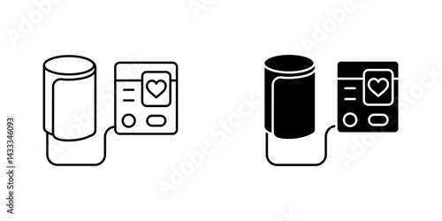 Sphygmomanometer icon vector illustration for web, ui designs