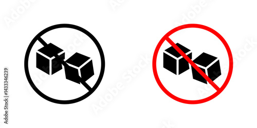 Sugar free icon vector illustration for web, ui designs