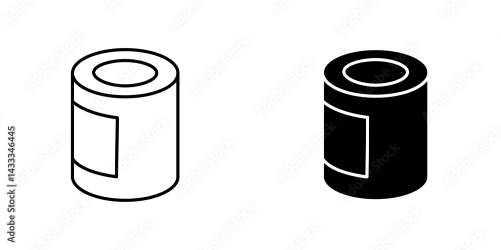 Tin can icon vector illustration for web, ui designs Tin can icon vector illustration for web, ui designs