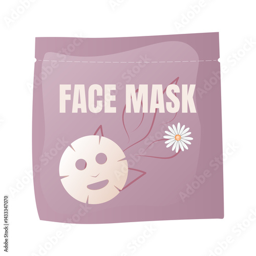 Facial mask sheet in package