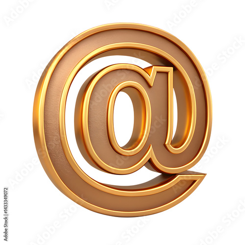 Wallpaper Mural Golden 3D At Symbol – Email Internet Icon Isolated on Transparent Background

 Torontodigital.ca