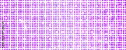 Obraz na płótnie Disco ball seamless pattern. Disco party glitter pink metal background, sparkle mosaic tile w salonie