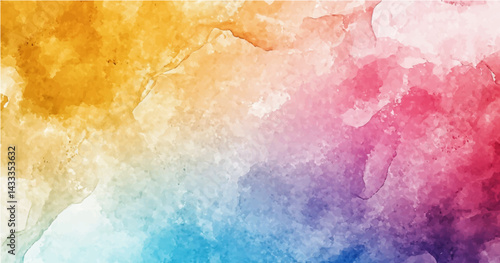 abstract background featuring a soft, blended texture similar to watercolor or clouds. The color palette should include pastel shades of Ash, grey, dark pink, sky blue, yellow and white, with smooth 