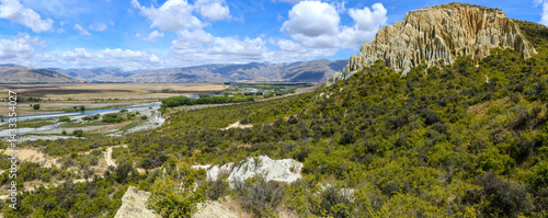 Obraz na płótnie View at Clay Cliffs in New Zealand w salonie