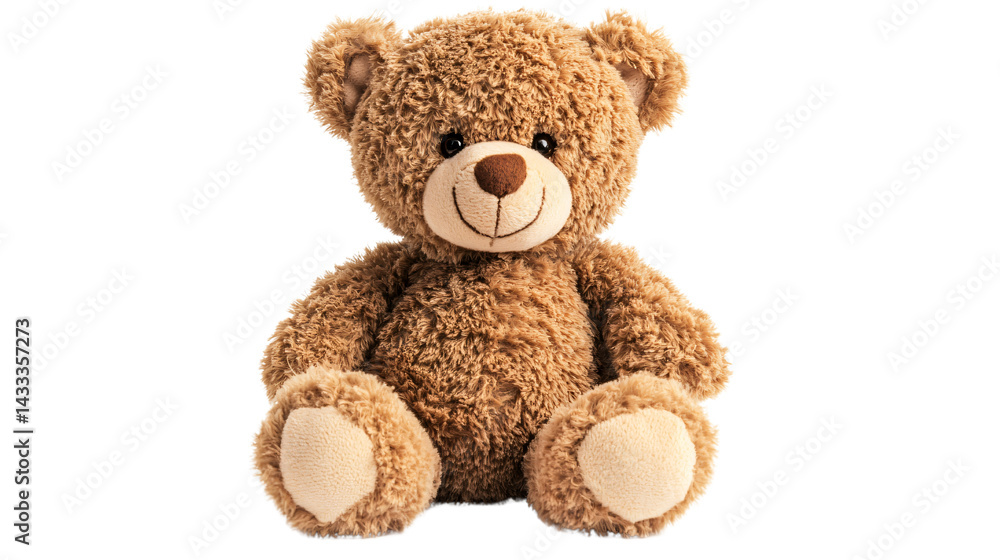 Obraz premium Cute Teddy Bear Isolated on Transparent Background for Marketing Campaigns