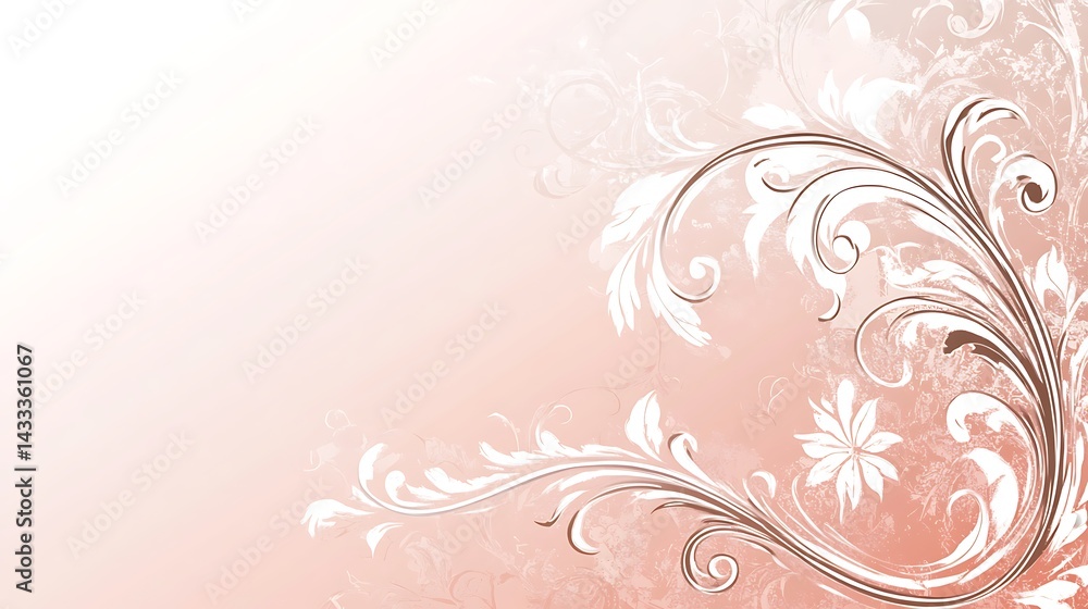 Floral Design with Peach Background. (4) Floral Design with Peach Background. (4)