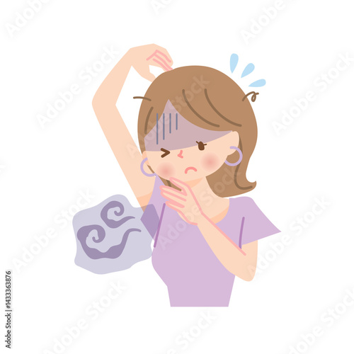 ワキの臭いが気になる女性