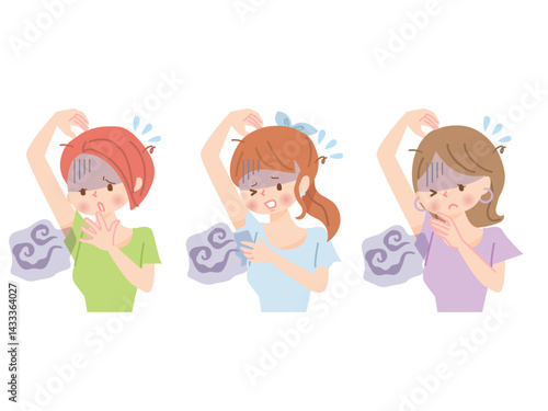 ワキの臭いが気になる女性達
