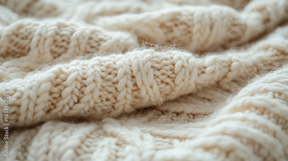 Wool blanket provides warmth, featuring intricate Aran pattern, soft fiber enhances comfort, evokes coziness. Wool blanket provides warmth, featuring intricate Aran pattern, soft fiber enhances comfort, evokes coziness.