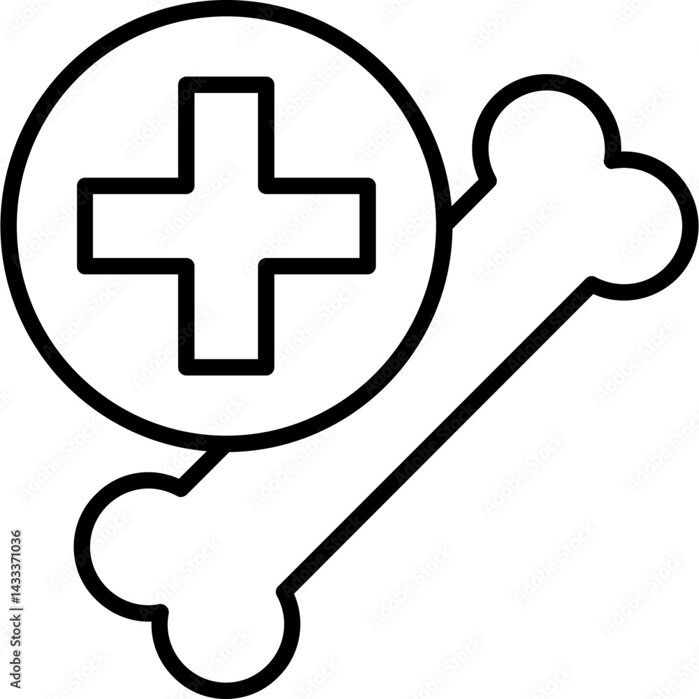 Obraz premium Bone Health Icon