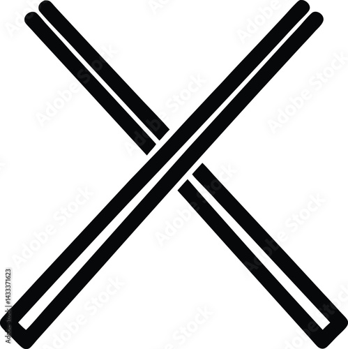 chopsticks on a white background