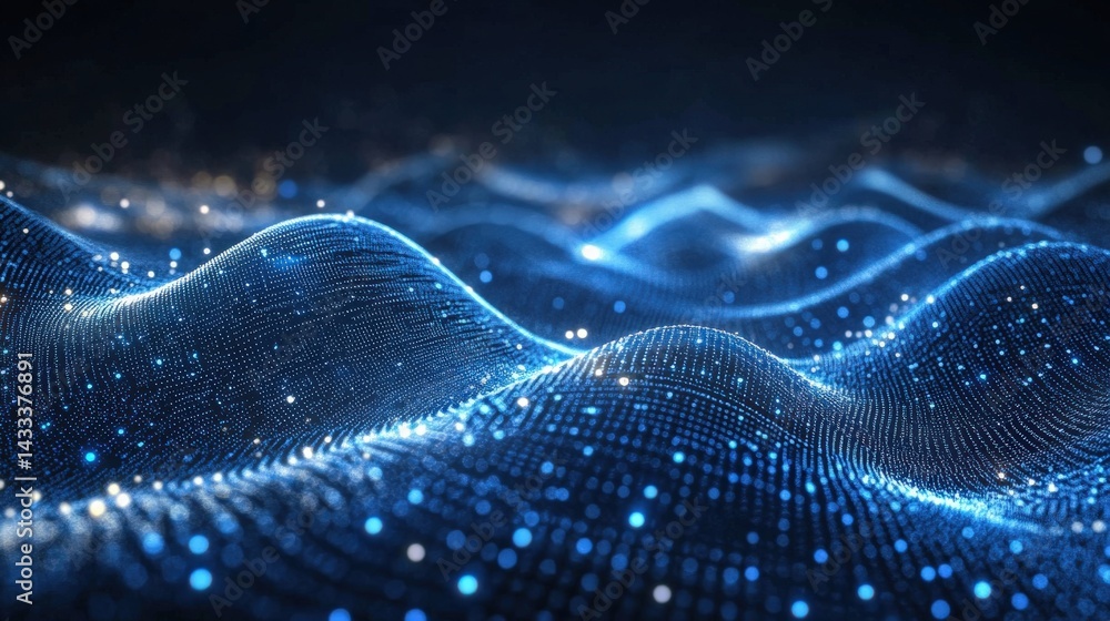 Abstract Digital Wave Pattern Abstract Digital Wave Pattern