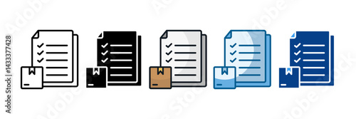 Product Features Icon Set Multiple Style Collection