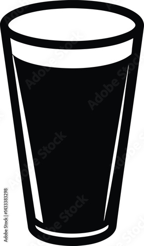 Glass icon vector
