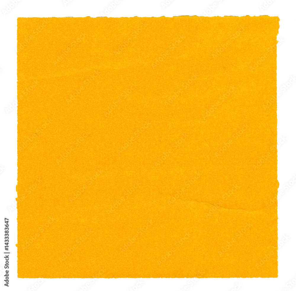 Obraz premium texture background square old yellow paper torn on transparent background