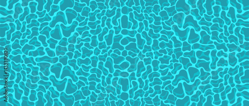 Cartoon-style water texture with vibrant aqua ripples and dynamic wave shapes. Perfect for 2D games,  use in mobile games, platformers, kids’ apps, and casual games. 