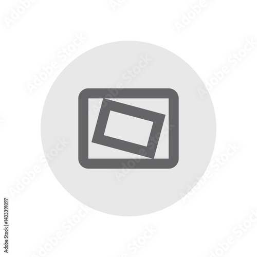 Video Stabilization Outlined Icon
