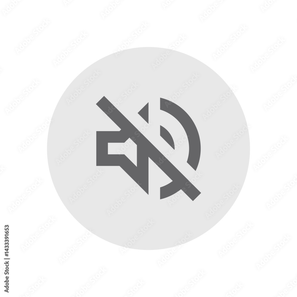 Volume Off Outlined Icon Volume Off Outlined Icon