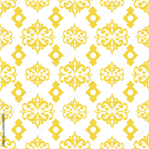 Classic Damask Seamless Vector Illustration EPS