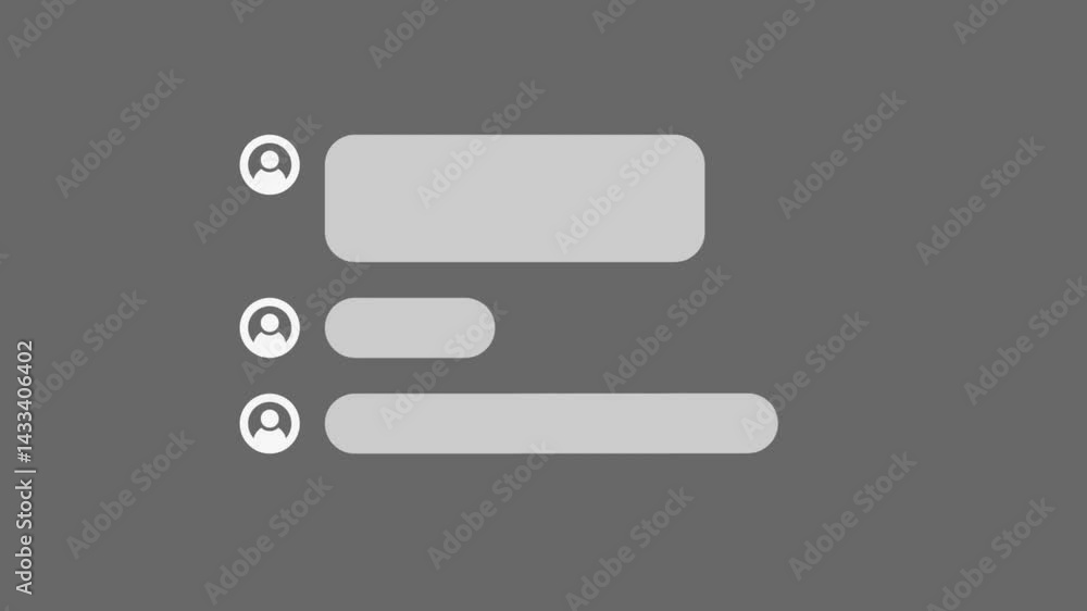 Clean Minimal Social Media Live Comment
