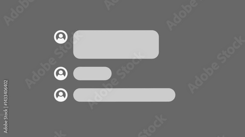 Clean Minimal Social Media Live Comment
