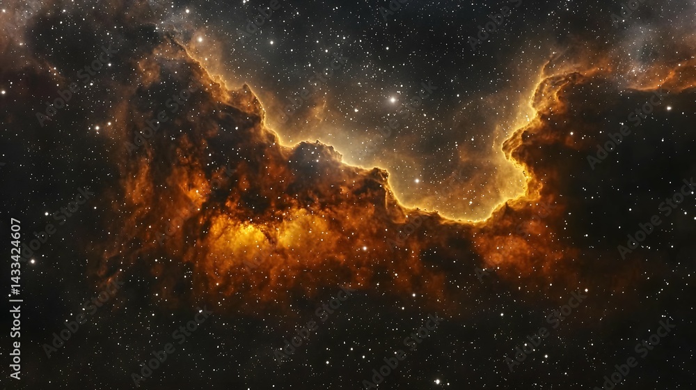 Fantasy Nebula Cloud in Deep Space with Vibrant Colors Fantasy Nebula Cloud in Deep Space with Vibrant Colors