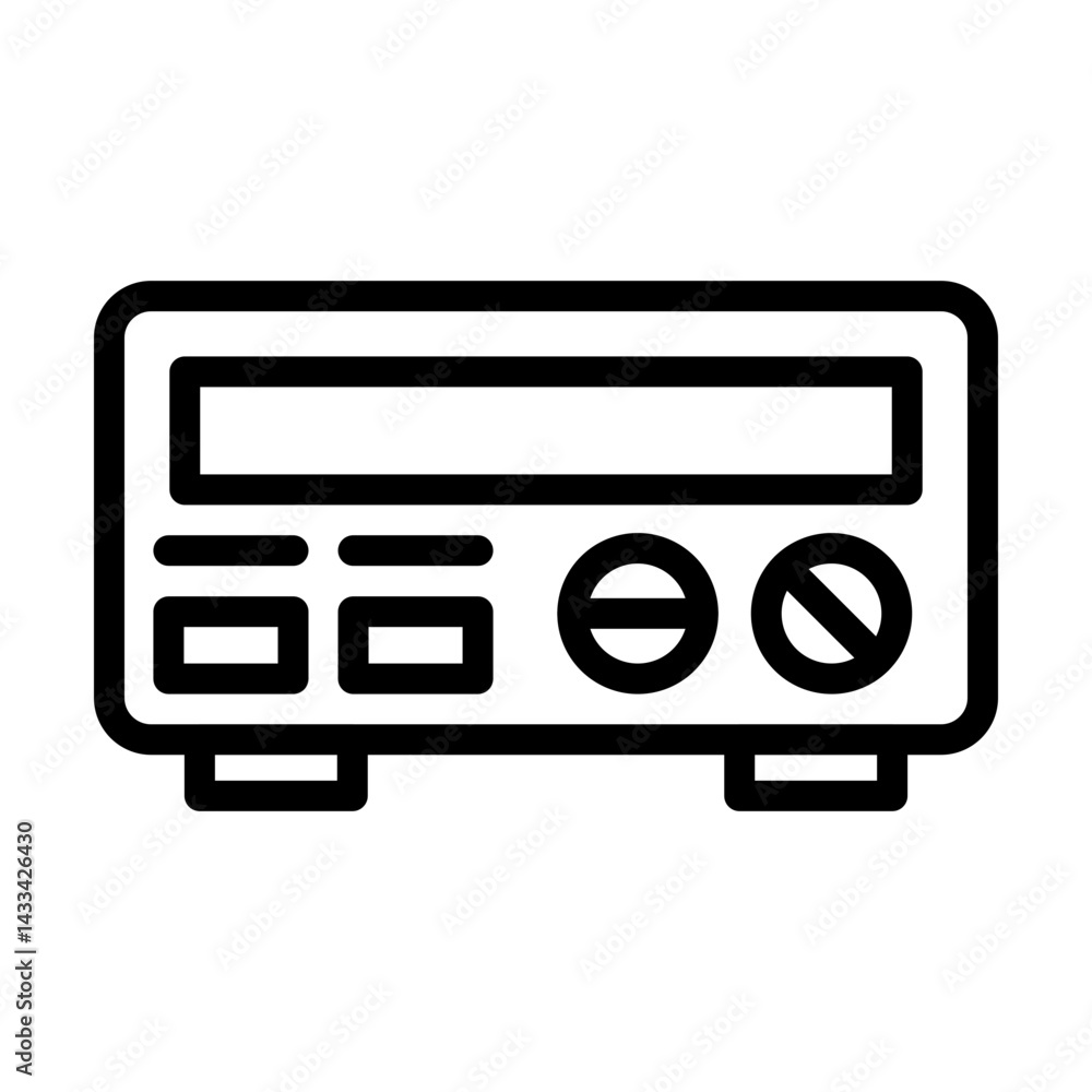Amplifier line icon Amplifier line icon