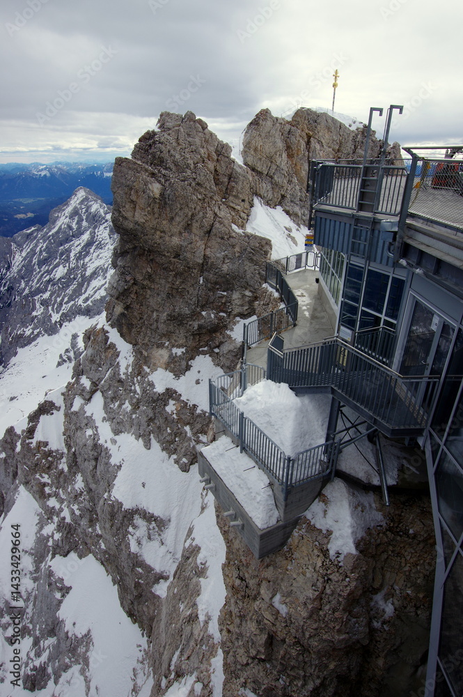 Zugspitze the highest peak of the Wetterstein Mountains and the highest mountain in Germany.