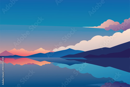 mountain landscape in the morning
