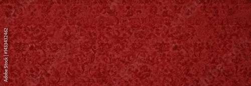 Intricate red damask wallpaper, opulent design , red, vintage design, interior