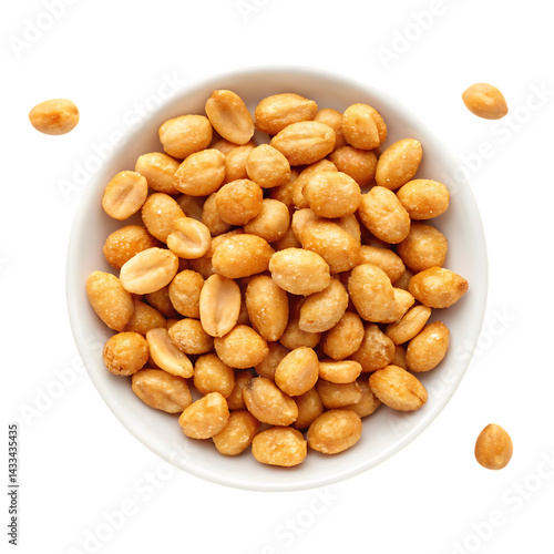 Wallpaper Mural Roasted peanuts in a bowl, overhead shot. Torontodigital.ca