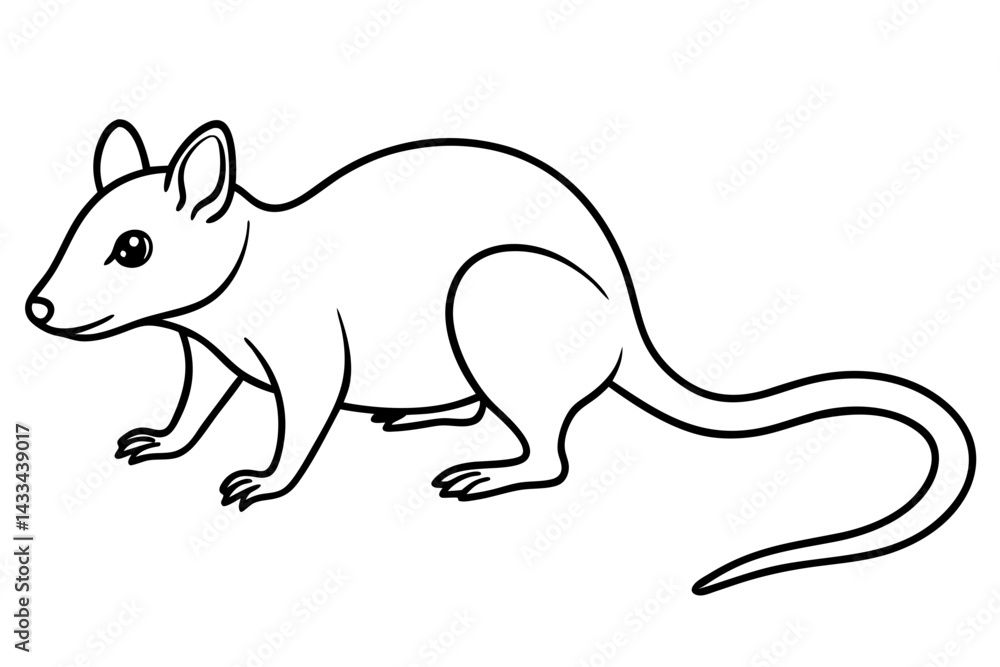 Obraz premium Quoll Silhouette Design