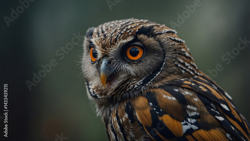 Obraz na płótnie Mystic portrait of an owl finch. w salonie