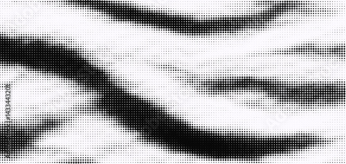 Halftone overlay texture depicting flowing water with contrasting shades and patterns in a dynamic design
