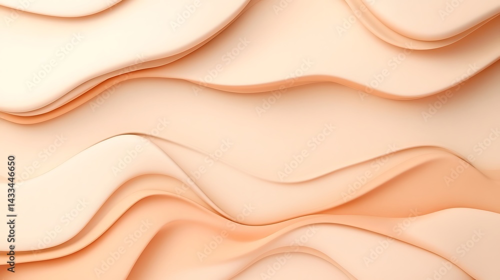 Obraz premium Abstract Peach Wave Background. (1)