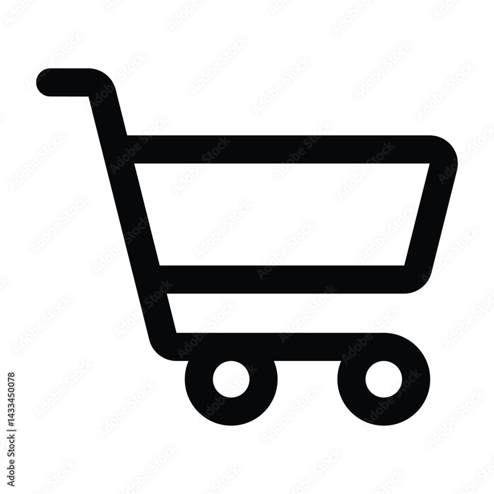 Simple Shopping Cart outline icon. The icon can be used for websites, print templates, presentation templates, illustrations, etc
Simple Shopping Cart outline icon. The icon can be used for websites, print templates, presentation templates, illustrations, etc