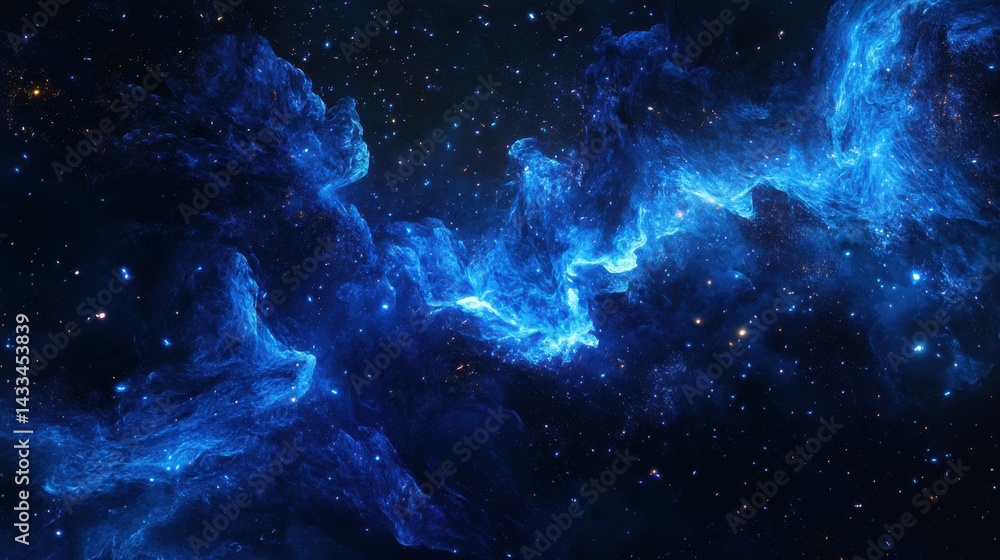 Obraz premium Electric Energy Burst with Radiant Blue Sparks