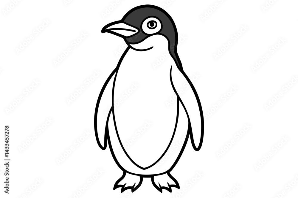 Obraz premium Rockhopper Sketch Vector