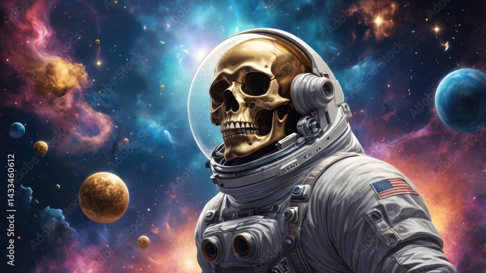 astronaut who has become a skeleton in space astronaut who has become a skeleton in space