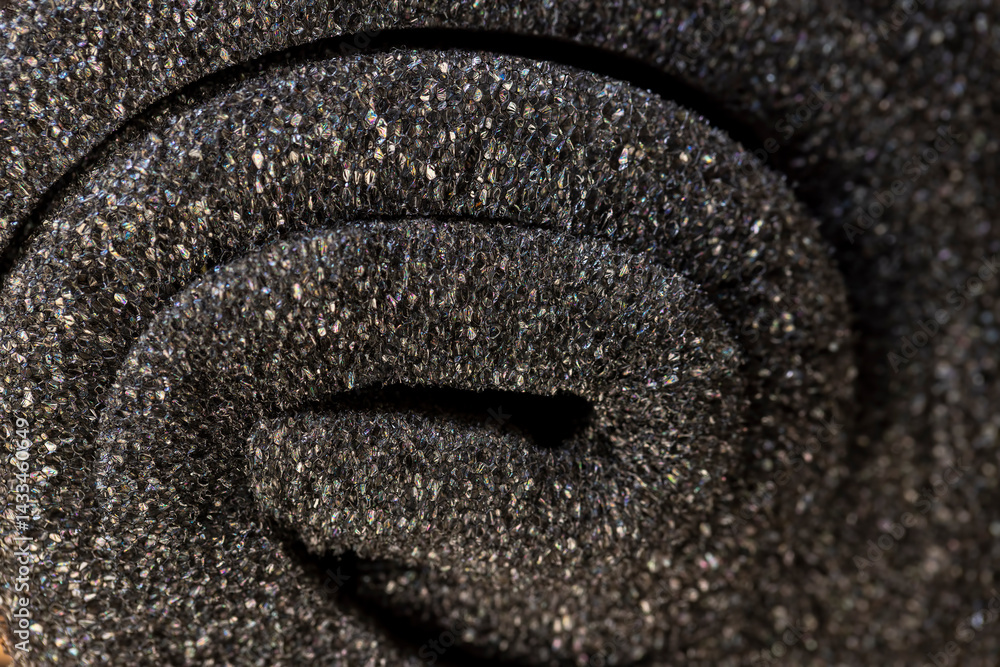 foam for safe packaging of objects and products, foamy soft foam for giving elasticity to objects or sound insulation