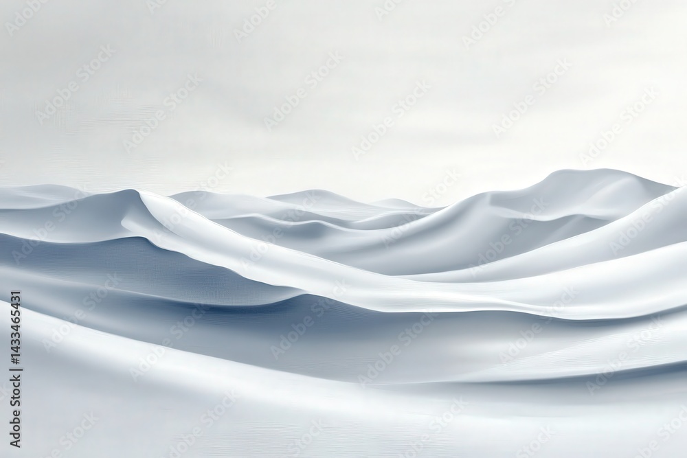 Fototapeta premium Frozen, sculpted landscape, a breathtaking winter scene.