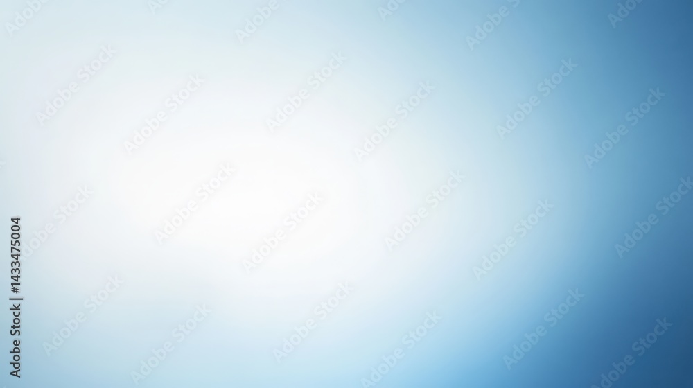 Obraz premium A gentle blue gradient background fading into soft white, giving an airy and light feel.