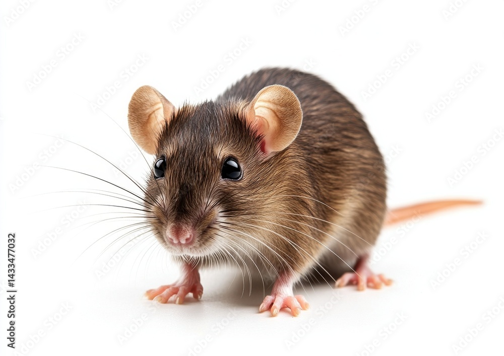 Cute small mouse with large ears and shiny eyes exploring a clean surface indoors during daylight hours Cute small mouse with large ears and shiny eyes exploring a clean surface indoors during daylight hours