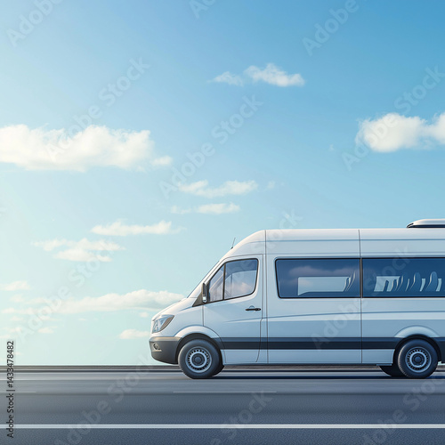 bus on the road